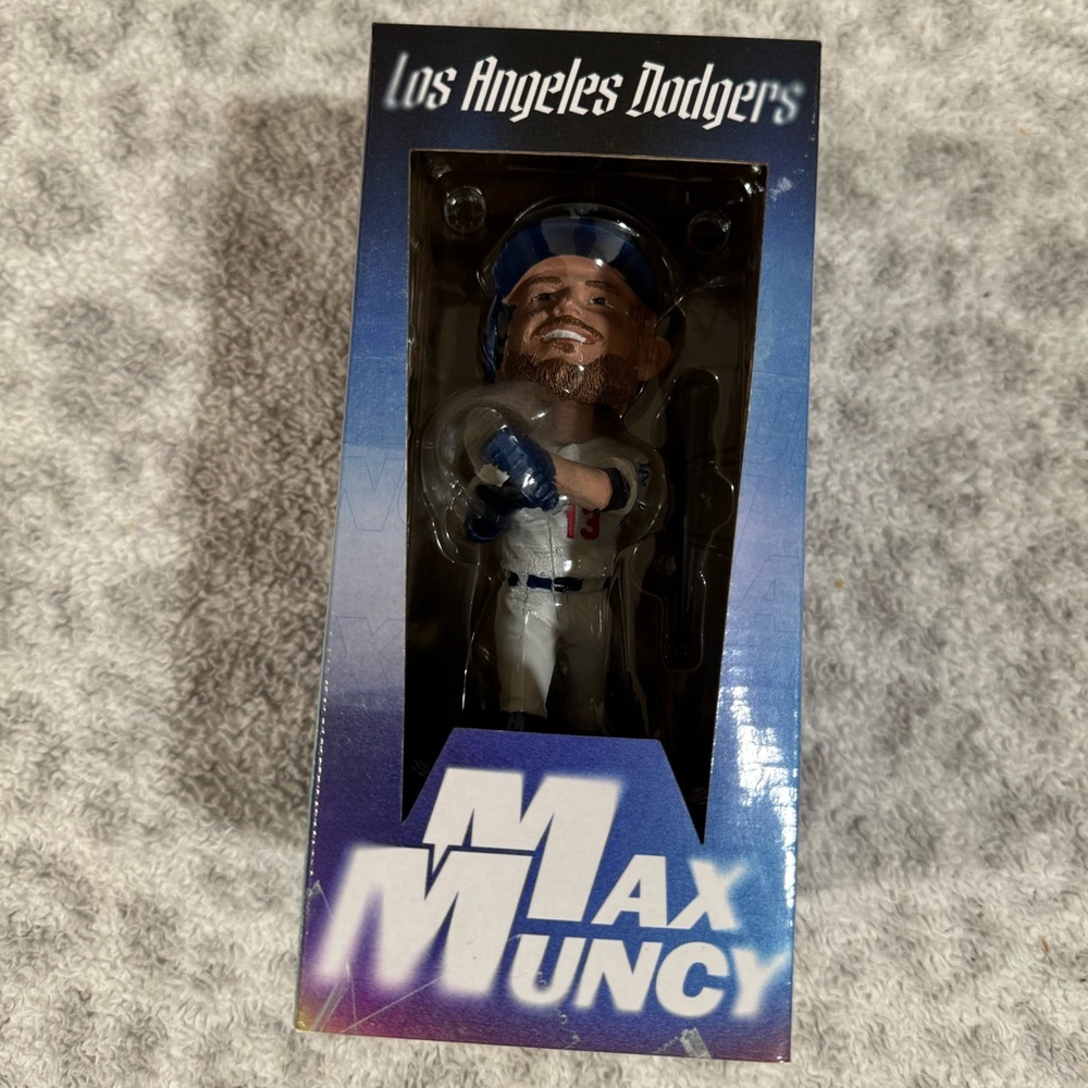 Max Muncy Bobblehead with Lexus Logo
